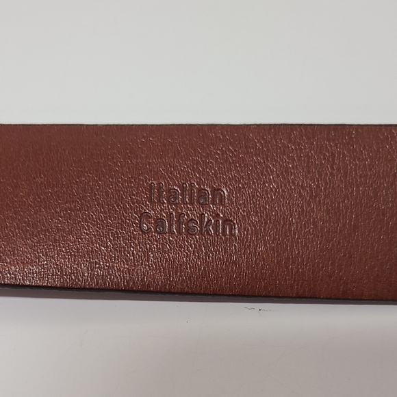 Johnston & Murphy #8823 Italian Calfskin Belt Cognac Sz 36 - Picture 7 of 15